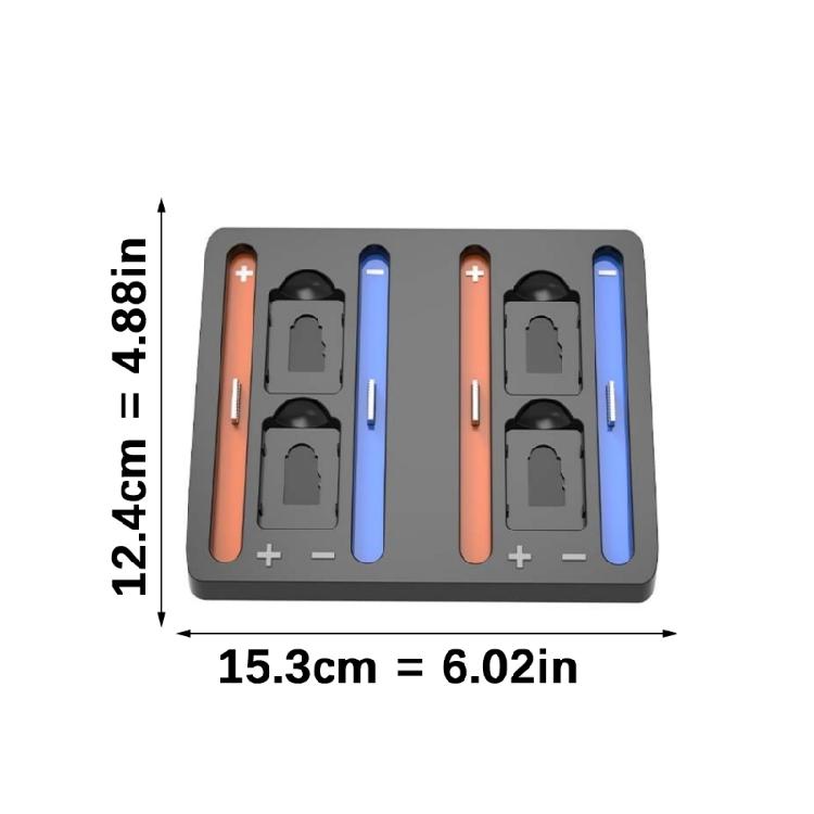 4 Controller Charging Station Portable Desktop Organizers LED Display Charging Base Easy to Carry for Consoles  2