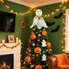 Halloween Tree Topper, Christmas Trees Topper Halloween Ornaments, Spooky Decor Party Supplies (Cute, 3.78 * 3.78 * 7.28inch)