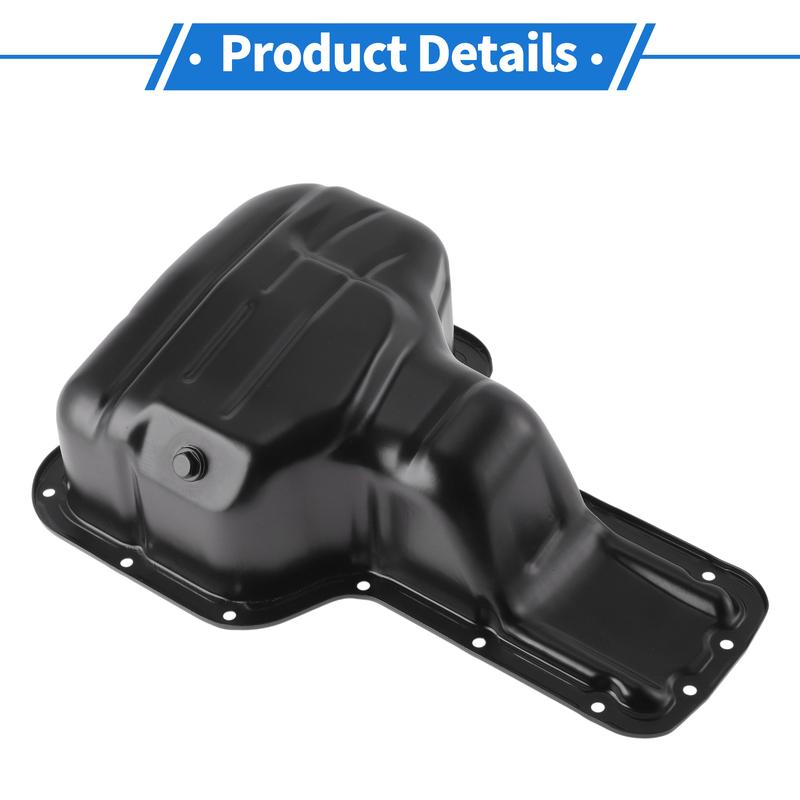 UXCELL No.264314 Engine Oil Pan for Toyota Corolla 1998-2008 Aluminum Alloy Black