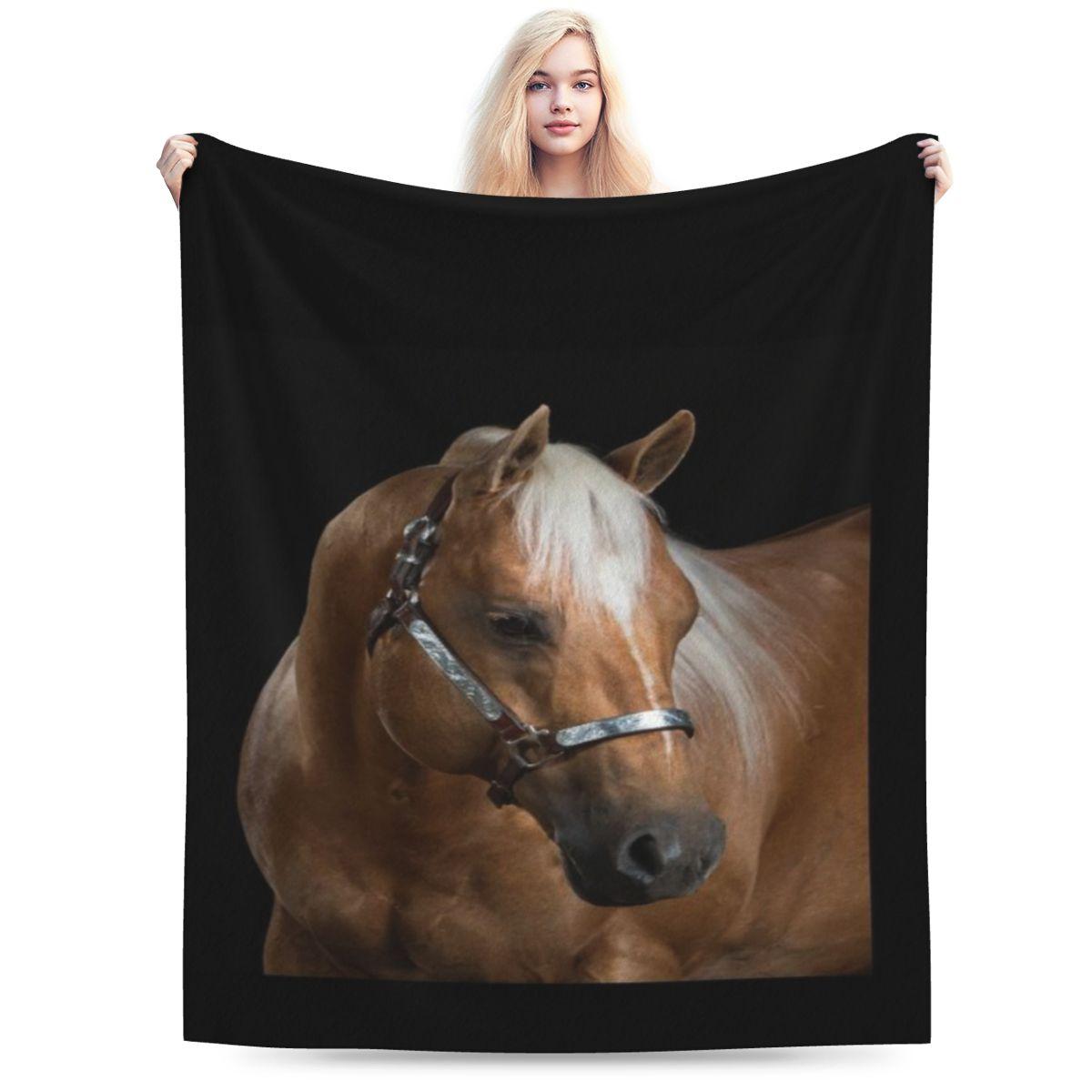 

Palomino On Black II Personalized Warm Decorate Home An UltraSoft Micro Fleece Blanket 75x100cm 30x40in