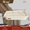 Chengshuo 1100ml 4-Fächer Abbaubare Maisstärke Lunchbox mit Deckel