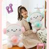 Toys Plush Cat Headset Milky Tea Cartoon Animals Fill Doll Xmas Garnish Gifts