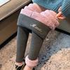 Leggings Invernali Autunnali da Donna con Velluto Plus Ispessiti Filettati Slim Caldi