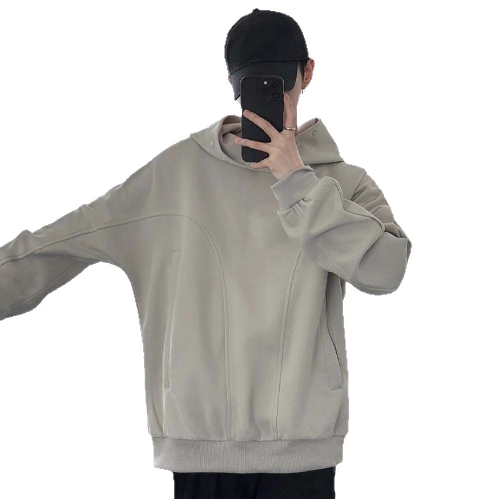 Mens Autumn Updated Comfortable Fit Couple Thickened Leisure Hooded Jacket