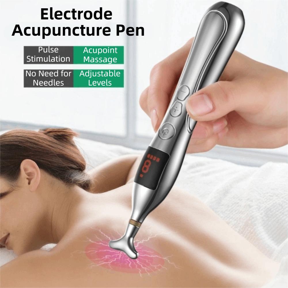 Safe Acupuncture Point Pen 5 Heads Meridian Pen Press Tool Electric Massage Pen Neck