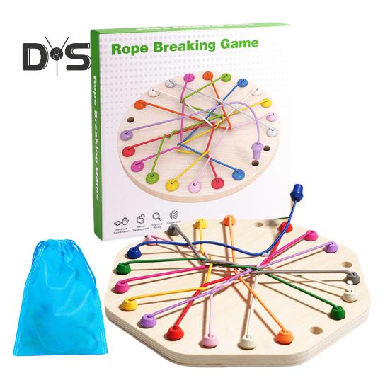

1 набор для детей, игра по распутыванию веревок, настольная игра, развивающая логическое мышление, интерактивная обучающая игрушка для распутывания эластичных веревок C