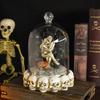 1Halloween Couple Skeleton Resin Crafts Ornament Halloween Ghost House Abstract Desktop Decoration Figurines Statues Decor