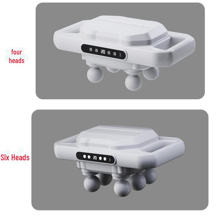 

Профессиональный шестиголовый пистолет-пулемет: Массажер для глубокой релаксации мышц талии и спины Four heads серый