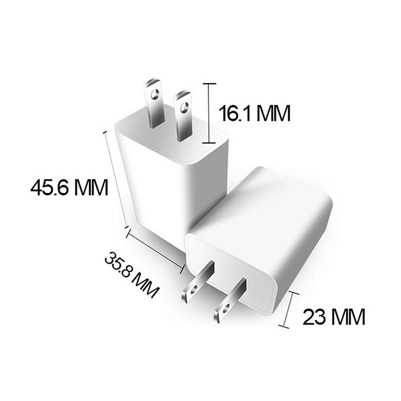 1PC US Adapter 5V 2A Fast Charging UL Plug One USB Port Phone Charging Wall Charger Travel In USA Japan Thailand Canada Colombia