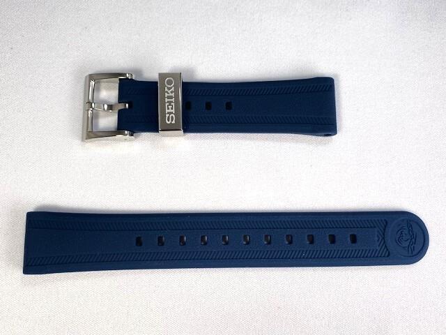 R03T011J0 SEIKO Prospex 20mm Silicone Band Blue for via SBDX045/ 8L35-01H0 (Ships Nekoposu)