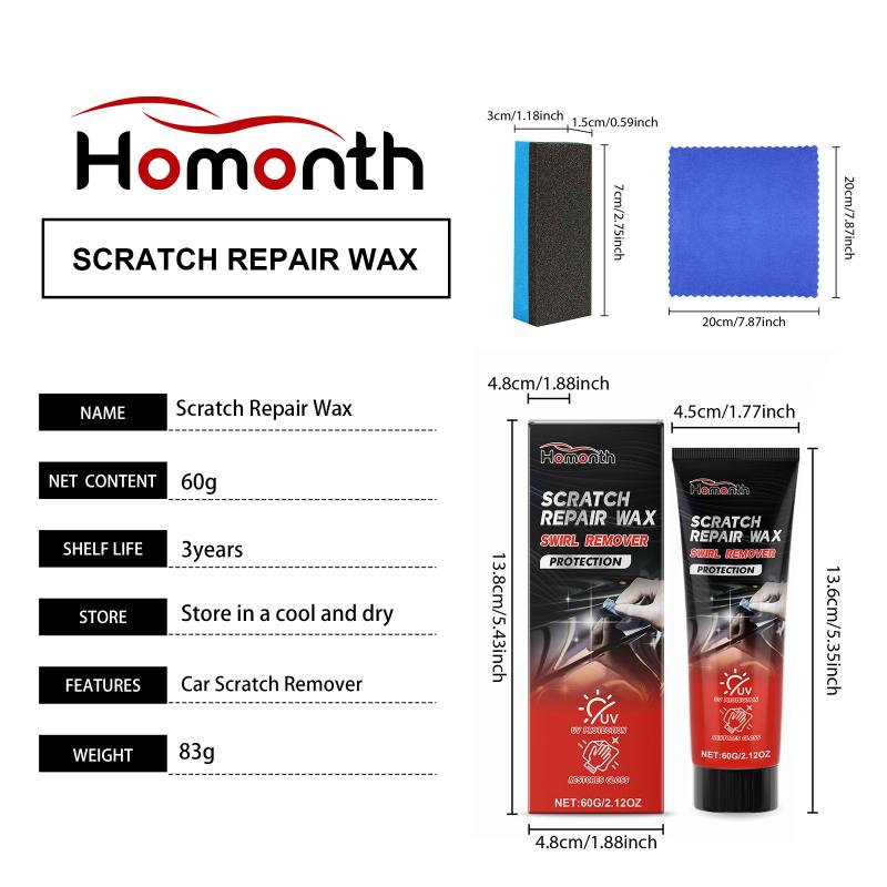 Car Paint Repair Wax Restores Gloss Polishes and Repairs Minor Scratches Convenient for Car Owners DIY at Home