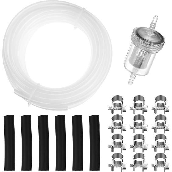 2 Set 5M Fuel Line Kit With Filter And Hose Clip For Heaters Tank Diesel Accessories Diesel Heater Fuel Line Kit