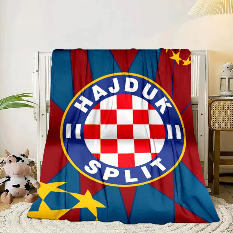 HNK Hajduk Split Coperta Portatile/Coperta Morbida Coperta da Letto Adatta per Viaggi Campeggio Soggiorni Uffici Divani Regali per Fan