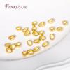18K Gold Plated Brass Metal Smooth Pendant Bail For Necklace Making Pinch Bails For Pendants Clasps Hook Clips