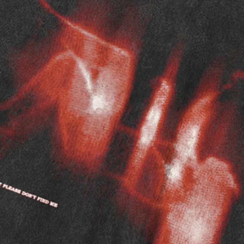 Футболка уличная Flame Shadows Graphic Washed Black — фото 3