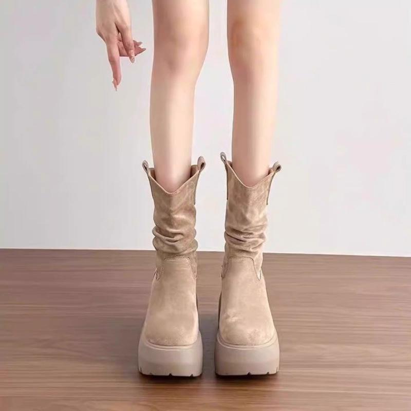 Small inner height increase 9CM Martin boots women's retro autumn and winter new versatile British style thin boots fashion short boots