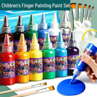 Kids' Fingerprint Painting Book: DIY Finger Painting Album & Ink Pad Art Guide