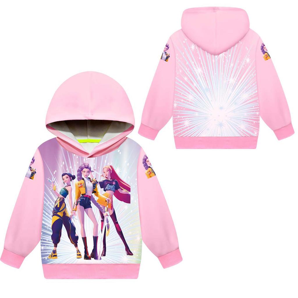 Girls Boys Hoodie Casual School Outdoor Sweatshirts For 2-12 Years Kids