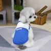 Two-Tone Design Pet Mesh Vest Breathable Dog T-Shirt Casual Style Short Sleeve  Spring Summer