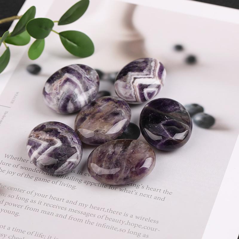 Natural Raw Crystal Hot Compress Stone: Beauty Massage SPA Essential Oil Desktop Ornament