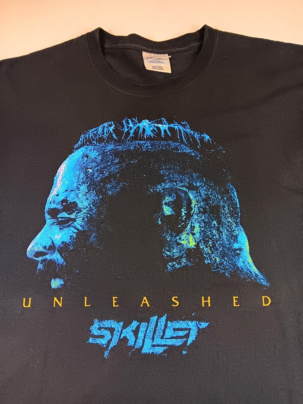 Vintage Skillet Band Unleashed Black Shirt Unisex Concert TU365 L
