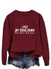 Trendy European & American Letter Print Long Sleeve Hoodie