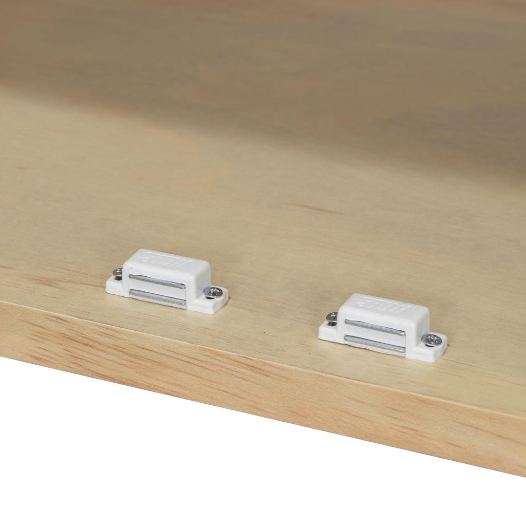 Storage Cabinets Wooden Floor Cabinet With 4 Rattan Doors Accent Sideboard Buffet Cabinet Furniture Home For Living Room Bedroom