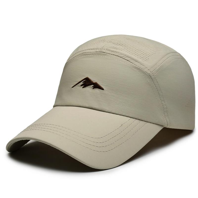 

Men s Summer Quick-Drying Sunscreen Cap Outdoor Sunshade Breathable Baseball Cap бежевий