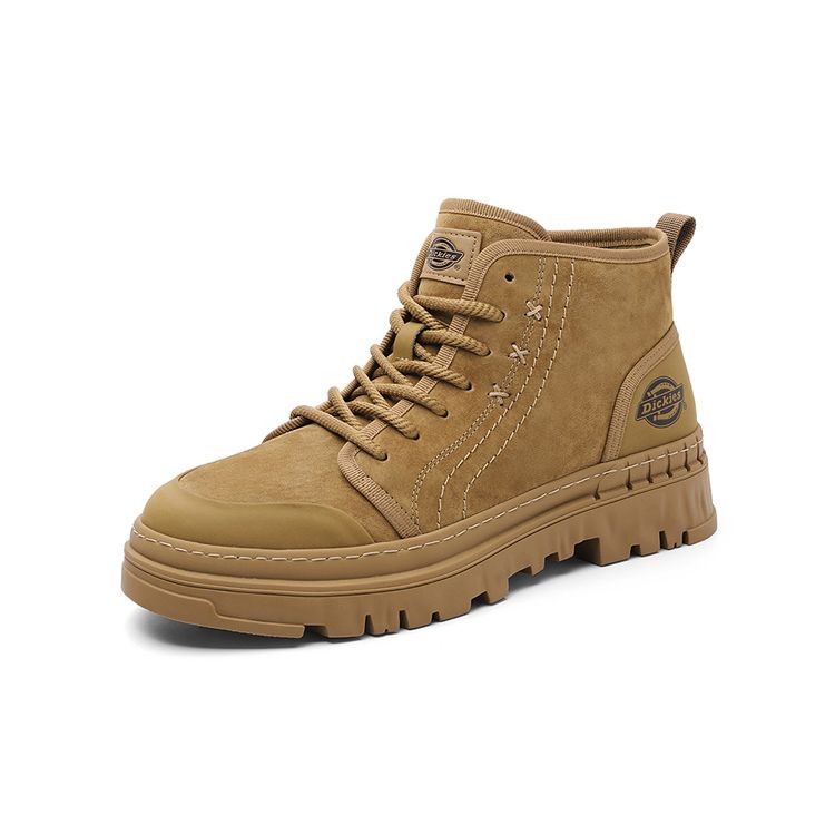 Dickies Fleece gevoerde Katoenen Schoenen Warm Comfortabel Klassiek Casual Veelzijdig Korte Martin Laarzen Herenlaarzen Bruin 233M50LXS49M