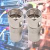 2Pcs F Type Male Plug Connector Socket to RF Coax TV Aerial Female RF Adapters for Audio Video Systems