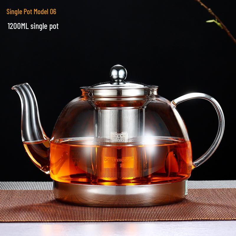 2026 Induction Cooker Glass Teapot: Heat-Resistant, Thickened Kettle for Boiling and Brewing on Ceramic Cooktops