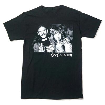 Salute To Ozzy and Lemmy Poster Graphic Print Summer New Tee Brand Cotton Men Women T-Shirt Short Sleeves Streetwear Hip Hop Fashion Summer New Tee