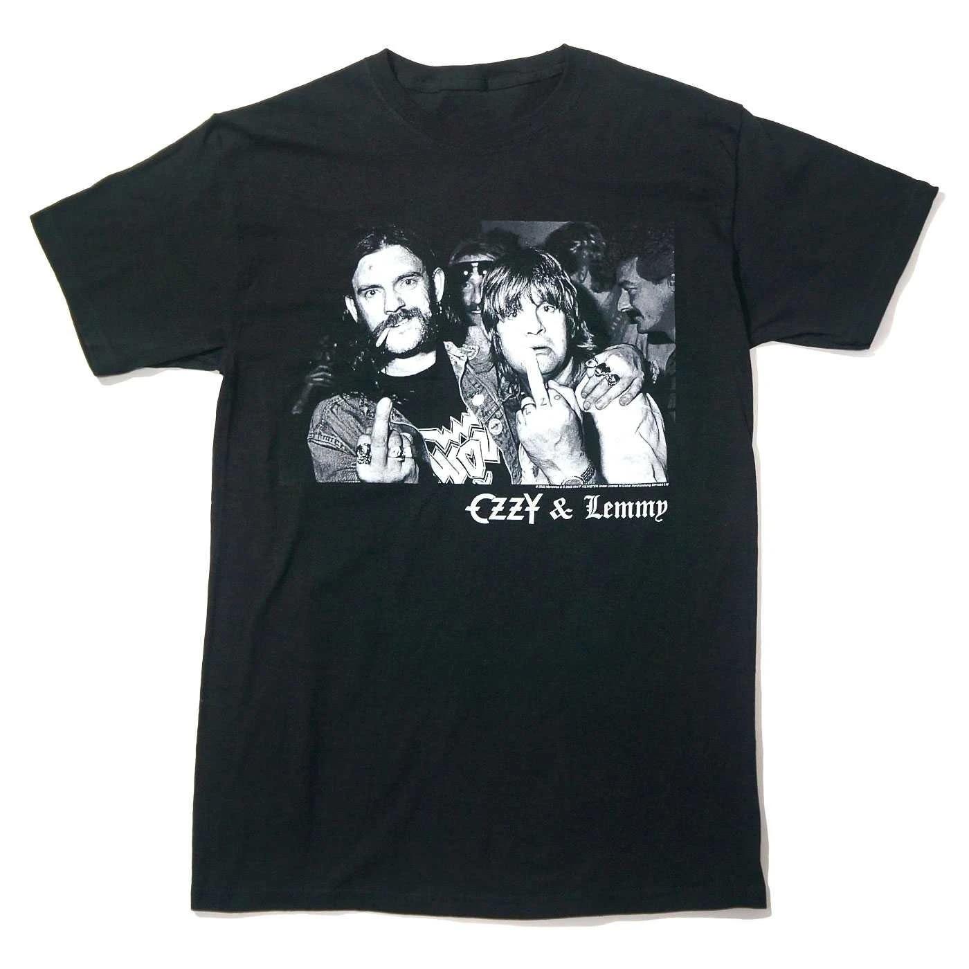 

Salute To Ozzy and Lemmy Poster Graphic Print Summer New Tee Brand Cotton Men Women T-Shirt Short Sleeves Streetwear Hip Hop Fashion Summer New Tee 4XL