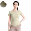Women's Summer V-Neck Pleated T-Shirt