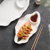 BEPAN Irregular Shape Tableware Restaurant Creative Simple Ceramic Plates Exquisite Artistic Conception Dishes Cold Dishes