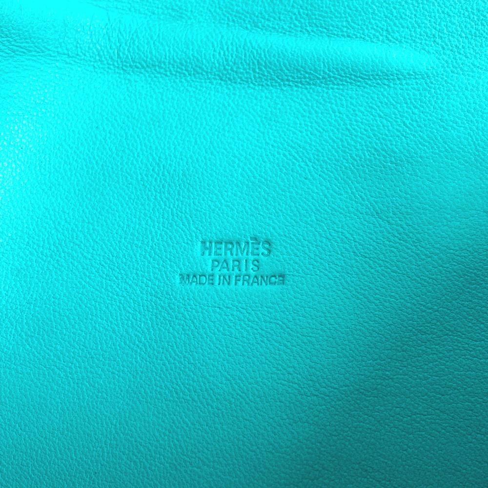 HERMES Tassel fringe Sack pom-pom Bag Crossbody Pochette Shoulder Bag