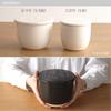 Kamoshika Douguten Ceramic Rice Container, 1.5-cup Capacity, Made in Japan, Banko Ware, Microwave Safe, Regular Size (White)