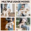 Portable Breathable Pet Carrier Sling & Backpack for Dogs & Cats, Adjustable Full-Body Harness with Traction Leash