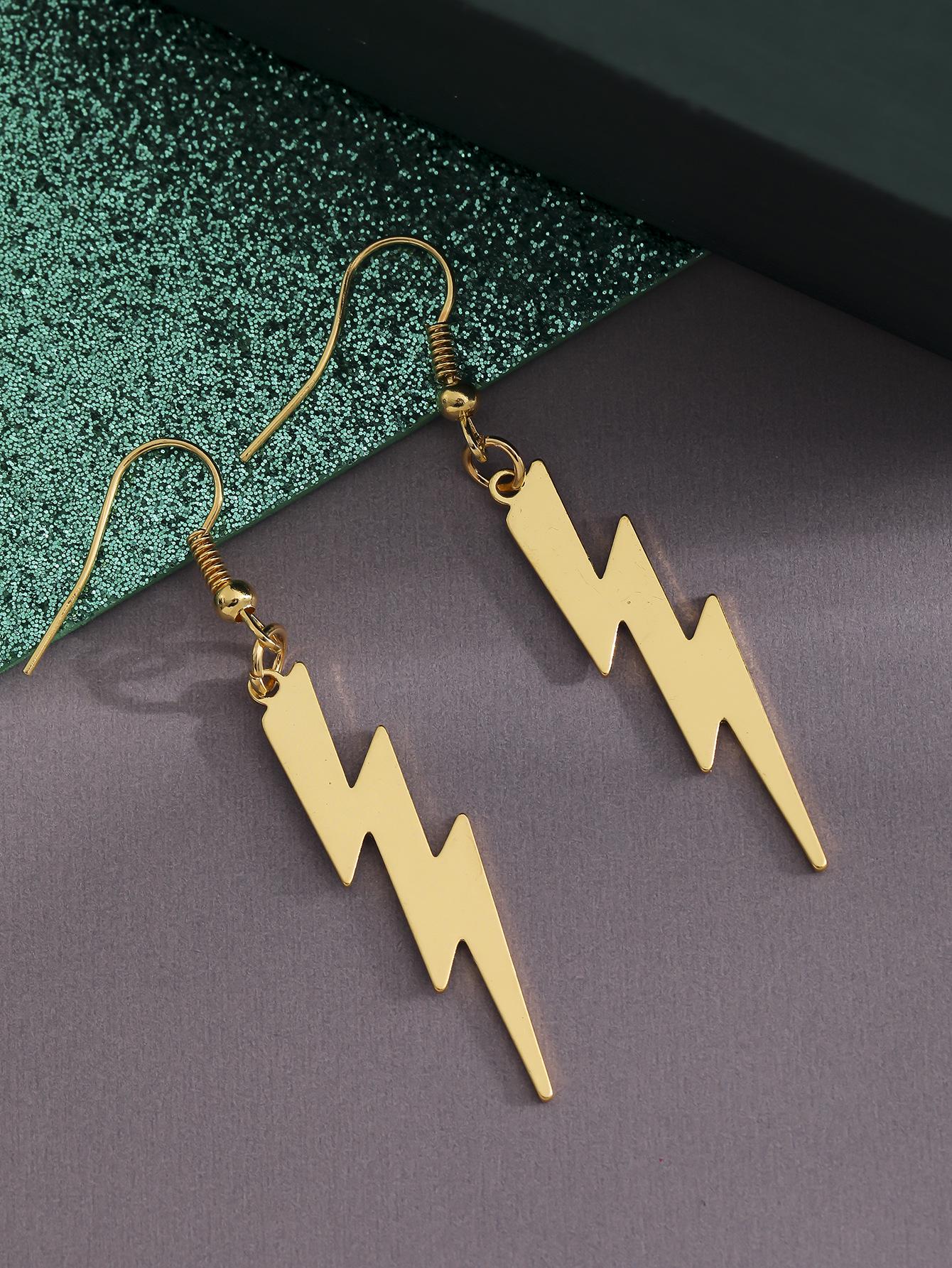 

Серьги Junan Gothic Lightning для катания на коньках - Панк-металлический стиль