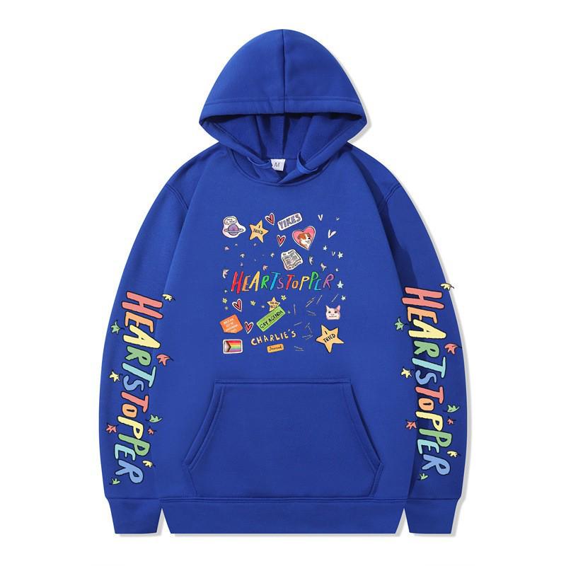 Heartstopper Nick & Charlie English Drama Loose Hoodie Sweatshirt - Autumn/Winter Collection
