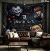Arazzo da Parete Death Note Appeso Estetico Coperta in Tessuto Stampato Arazzi Decorativi per Camera da Letto Soggiorno Decorazioni per la Casa
