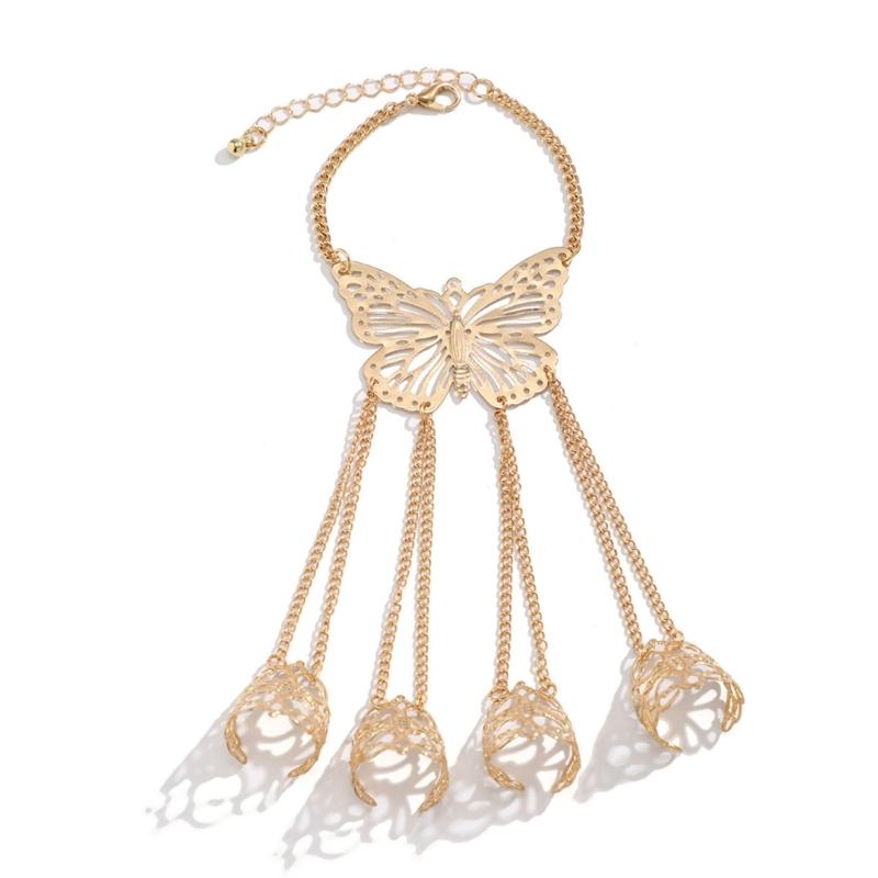 Ancient Queen Bracelet with Finger Nails Tip Claw Rings Belly Dance Hand Chain Jewelry Chain Finger Rings Bracelet Women