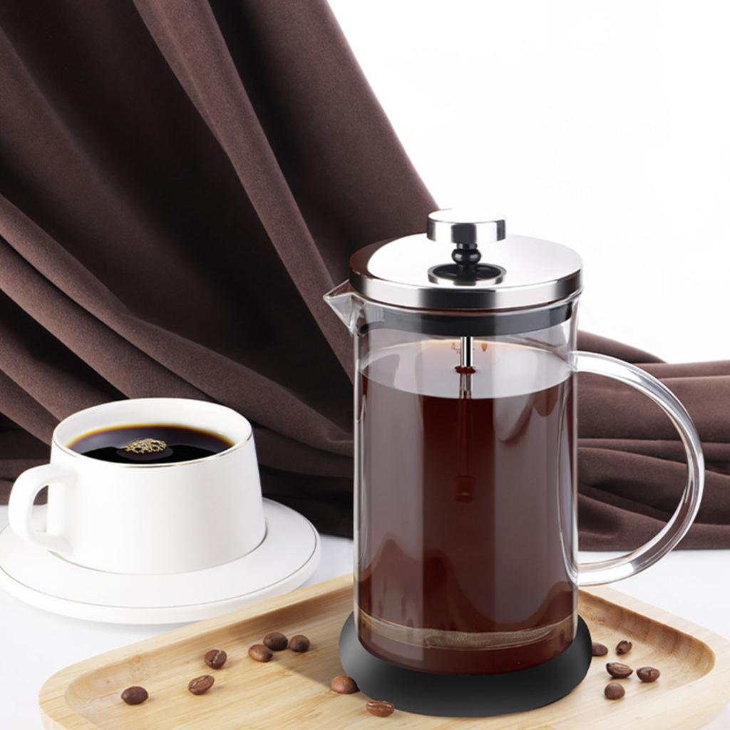 Delicate French Press Coffee Maker With Sturdy Borosilicate Glass And Rusts Proof Nonrust Steel Filter Coffee Presses