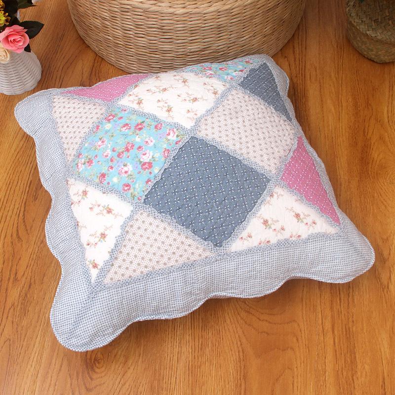2pcs Cotton Quilted Backrest Cover Soft and Skin Friendly Sofa Cushion Cover Modern and Simple Breathable Backrest Without Core