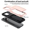For iPhone 13 Pro Cases Card Slot TPU+PC Kickstand Phone Case