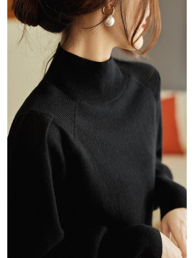 2025 Women's New Multi-Color Knit Sweater - Fall/Winter Leg-Concealing Style