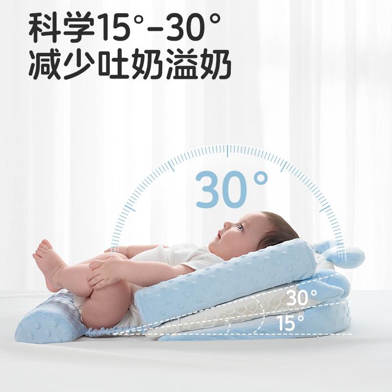 Baby anti-vomiting slope cushion, anti-overflow milk choking slope pillow, newborn lying feeding aid, nursing pillow