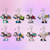 Porte-clés Acrylique Membre Portrait Cartoon Mignon Étiquette Nom Pendentif Charme Sac Porte-clés Support Ventilateur Marchandise Objet de Collection Cadeau