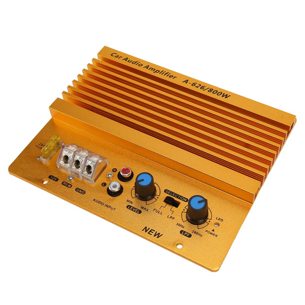 12V 800W Car High Power Amplifier Precise Heat Dissipation Stereo Amplifier for Vehicle