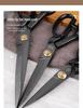Manganese Steel Tailor’s Fabric Scissors: 8-12 Inch Heavy-Duty Sewing & Crafting Shears for Clothing and Household Use